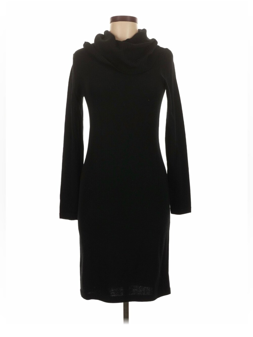 RARE VTG Ralph Lauren Sport 100% Fine Merino Wool Sweater Dress Sz M Cowl Neck